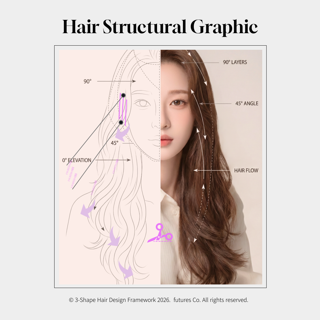 우먼즈 라인 - Hair Structural Graphic  | 상세 시각화 자료