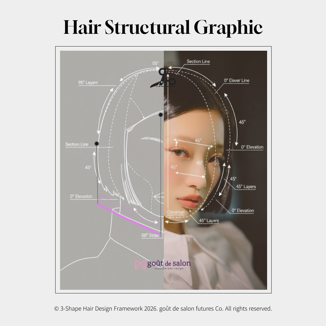 우먼즈 라인 - Hair Structural Graphic  | 상세 시각화 자료