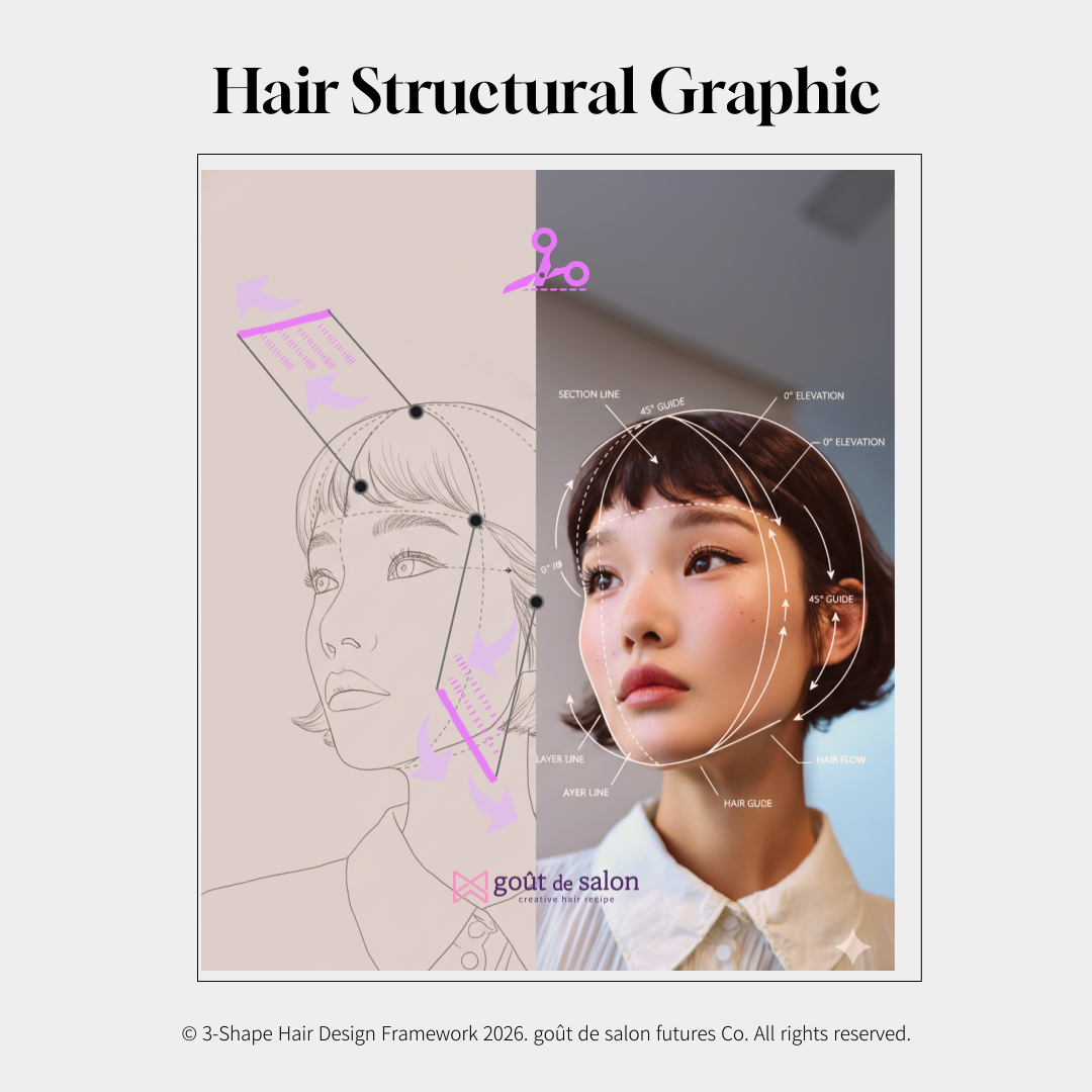 우먼즈 라인 - Hair Structural Graphic  | 상세 시각화 자료