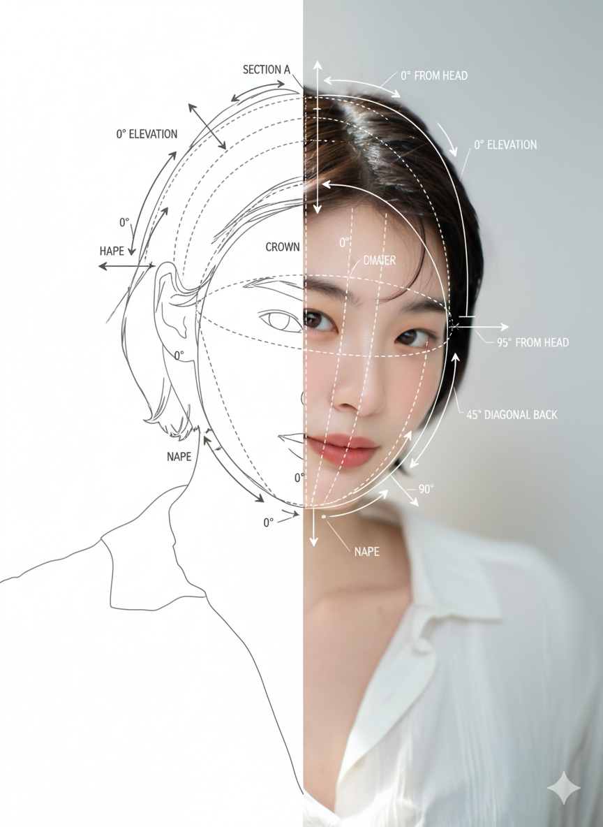 우먼즈 라인 - Hair Structural Graphic  | 상세 시각화 자료